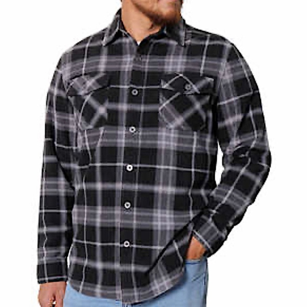 FREEDOM FOUNDRY MEN’S PLAID FLEECE SHIRT